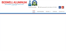 Tablet Screenshot of boswellwindows.com